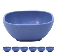MKYHBOO Wheat Straw Soy Sauce Dishes, 6pcs Small Dessert Bowls, 5.5oz Unbreakable Dipping Bowl, 3.7in Mini Prep Bowls, Pinch Bowls Set (zjwblue6)