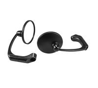 MKYOKO Motorcycle Rear Mirror 8/10MM Iron ABS Chrome Black Mirror Universal For Royal Enfield Interceptor 650 Meteor 350
