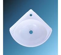 MKYOKO Small Corner Wall Mount Plastic Sink, Mini Vessel Sink, Laundry Tub, Rv Bathroom Sink (Color : A)