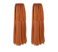MKYSZLT Women's Hippie Fringe Boot Covers,60s 70s Theme Party Hippie Costume Dress Up,Leg Covers Hippy Costumes Accessories for Women,Leg Warmers with Tassels Halloween Cosplay Dressing Party, Brown,