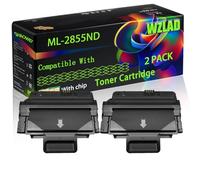 ML-2855ND Compatible for Samsung Toner Cartridge with Chip ML-2855ND SCX-4824 SCX-4824FN SCX-4825FN SCX-4828 Printers (2-Pack Black)