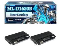ML-D1630B Toner Cartridge Compatible for Samsung ML-1630 SCX-4500 Printers, With Chip Large Capacity 2000 Pages (2-Pack Black)