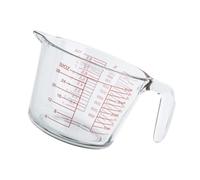 Ml Glass Measuring Cup with Scale, Large Capacity Milk Cup | Graduated Markings, Thickened Body, Pointed Beak Spout, for Baking, Syrup, Tea, Bars
