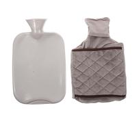 Ml Hot Water Bottle with Plush Cotton Cover for Winter | Leak Resistant PVC Build, Soothing Warmth and Cold Therapy, for Shoulders, Abdomen, Office Use Random Color