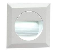 KnightsBridge IP54 Square LED Recessed Stair & Wall Guide Light - White