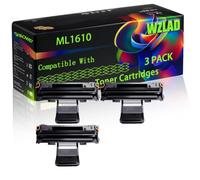 ML1610 Compatible for Samsung Toner Cartridges with Chip ML-2010 ML-2010P ML-2010R ML-2510 ML-2570 ML-2571N Printers (3 Pack Black)