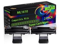 ML1610 Compatible for Samsung Toner Cartridges with Chip ML-2010 ML-2010P ML-2010R ML-2510 ML-2570 ML-2571N Printers (2-Pack Black)