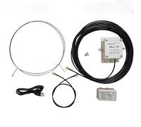 MLA-30 Active Shortwave Loop Antenna 500kHz-30MHz, Low Noise Receiving Aerial for HAM & SWL, Compact Directional Design with Rainproof Shell for Balcony(MLA-30)