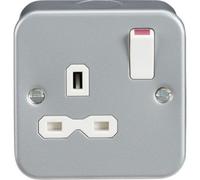 Mla Knightsbridge Metal Clad 13A 1 Gang Dp Socket - Mr7000