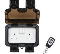 Mla Knightsbridge Remote Control Led Ip66 13A 2G Outdoor Socket - Op9R