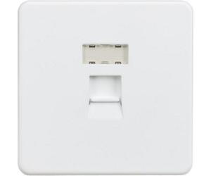 Mla Knightsbridge Rj45 Network Outlet Matt White - Sfrj45Mw