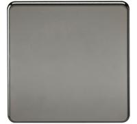 MLA Knightsbridge Screwless 1G Blanking Plate Black Nickel - SF8350BN
