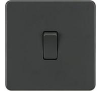 Mla Knightsbridge Screwless 20A 1G Dp Switch Anthracite - Sf8341At