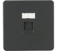 Mla Knightsbridge Screwless Rj45 Network Outlet Anthracite - Sfrj45At