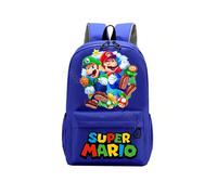 (MLA1359S-MLA214X, 30X13X45CM) Super Mario Bros Backpacks Women Men Princess Peach Luigi Bag Cartoon Game Character Graphic Print Kawaii Backpack School Bags