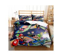 (MLA6, King(220x240cm)) Bedding Cartoon MarioUK Size Sheets Single & Double KING,Super King Duvet Cover