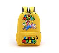 (MLA806S-MLA214X, 30X13X45CM) Super Mario Bros Backpacks Women Men Princess Peach Luigi Bag Cartoon Game Character Graphic Print Kawaii Backpack School Bags