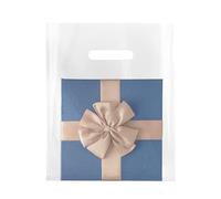 MLAFLY Clear Plastic bags with handle 100 Pack Clear Thank You Bags for Small Business Shopping Bags Merchandise Bags for Packaging Products Retail Boutique Bags (Large(15x18), Clear)