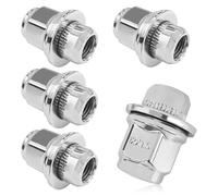 MLAHUIER 5PCS M12x1.5 Chrome Lug Nuts, Chrome Closed End Mag Style Lug Nuts with Washer Replaces OEM#90084-94001, Lug Nut Lock Set Compatible with Toyota Corolla Camry Tacoma Lexus