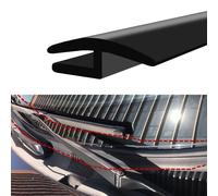 MLAHUIER H-Shape Car Windshield Cowl Molding Rubber Seal Trim Strip, 1.7M/5.6Ft Front Rear Windshield Weather Stripping, Black Window Sunroof Seal for Most Car/Truck/SUV