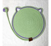 MLAQCFRP Cotton Rope Woven cat Scratch pad, Toy Ball Integrated cat Sleeping pad, Scratch Resistant, wear-Resistant, Washable pet pad