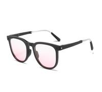 MLAQCFRP Folding sunglasses suitable for both men and women, Autumn Falling Tea, 14.9*14*5.3 cm
