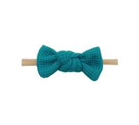 MLAQCFRP Minimally designed waffle checkered bow hair accessory headband with no trace headband(Kong Lan)