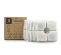 MLAQCFRP Pet Water Dispenser Filter Cartridge Activated Carbon Filter mesh cat and Dog Water Feeder Coconut Shell ion Resin Filter Cotton pet Supplies