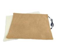 MLAQCFRP USB Heating pet Electric Blanket, Low Voltage Dog pad, cat pad, pet nest, pet Heating and Warmth, Simple Winter Design(Brown)