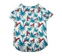 MLB Atlanta Braves Hawaiian Dog Baseball Jersey, Officially Licensed Dogs & Cats Apparel, Dry-Fit Tropical Palm Print Shirt, Medium, Pet Baseball Jersey Shirt Summer Theme