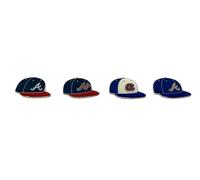 MLB Atlanta Braves Sports Team Logo 4 Pin Set Franchise Timeline Collectible Throwback