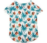 MLB Houston Astros Hawaiian Dog Baseball Jersey, Officially Licensed Dogs & Cats Apparel, Dry-Fit Tropical Palm Print Shirt, Large, Pet Baseball Jersey Shirt Summer Theme