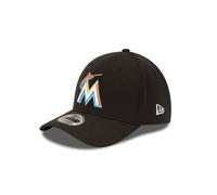 MLB Miami Marlins Junior Team Classic Home 39Thirty Stretch Fit Cap Black Child/Youth