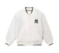 MLB New York Yankees Lambs Wool Jacket Unisex White 31JPF1061-50I XS