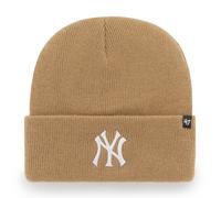 Mlb New York Yankees Ny Wool Hat Haymaker Knit Cuff Camel Beanie 196505462457