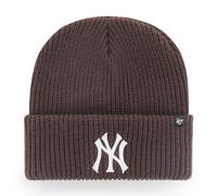 Mlb New York Yankees Upper Cut '47 Cuff Knit Flap Beanie Osfa Turn Up Hat New