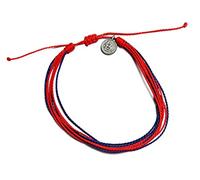 MLB St. Louis Cardinals String Bracelet, Red, One Size