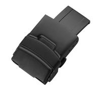MLBEIU 18mm 20mm 22mm 24mm 304L Stainless Steel Push Button Diver Clasp Watch Band Soild Cast Buckle Fit For Seiko Fit For Citizen Watch Buckle(Black,20mm)
