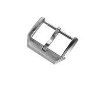 MLBEIU Fit For San Martin Watch Band Buckle Brushed 18mm 316L Stainless Steel Men Watchband Strap Silver Bronze Watch Parts Clasp Accessories(Silver Brushed)