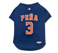 MLBPA Dog Jersey - Jeremy Peña, Jeremy Joan Peña #3 Pet Jersey - MLB Houston Astros Mesh Players Cat Jersey, X-Small