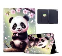 Mldjomid Case Compatible with iPad 9.7 Inch (6th/5th Generation) 2018/2017/iPad Air 2/iPad Air PU Leather Tablet Protective Case Multi-Angle Stand Cover Case [Auto Sleep/Wake] - Sakura Panda