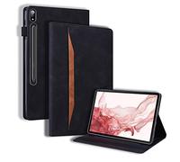 Mldjomid Tablet Case Compatible with Samsung Galaxy Tab S11 Ultra 14.6 Inch 2025 SM-X930/X936B/ S10 Ultra 14.6 Inch 2024 Protective Case Cover Case in PU Leather with Stand and Card Slots, Black