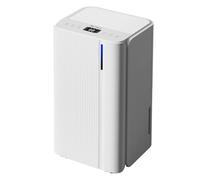 MLDNLD 12L/Day Dehumidifier for Home, Digital Humidity Display & Continuous Drainage, 24H Timer for Drying Clothes & Damp Control, Ideal for Basement, Bedroom, Bathroom, Laundry Room