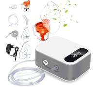 Mldnld Nebuliser Machine for Adults, Perfect Inhaler with 2 Masks & Mouthpiece, Easy to Use and Clean, Portable Nebulizer for Travel and Home Use