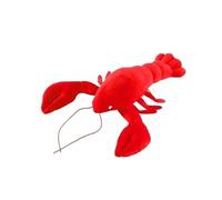 MLEJICLZD Colorful, bauble, bite-resistant pet baubles; fun and realistic vegetable soft and interactive plush various styles of fruit(Lobster 26cm)