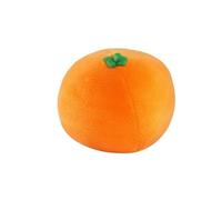 MLEJICLZD Colorful, bauble, bite-resistant pet baubles; fun and realistic vegetable soft and interactive plush various styles of fruit(Orange 10cm)