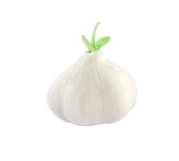 MLEJICLZD Colorful, bauble, bite-resistant pet baubles; fun and realistic vegetable soft and interactive plush various styles of fruit(Garlic 13cm)