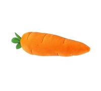 MLEJICLZD Colorful, bauble, bite-resistant pet baubles; fun and realistic vegetable soft and interactive plush various styles of fruit(Carrot 18cm)