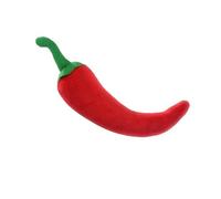 MLEJICLZD Colorful, bauble, bite-resistant pet baubles; fun and realistic vegetable soft and interactive plush various styles of fruit(Peppers 15cm)