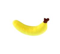 MLEJICLZD Colorful, bauble, bite-resistant pet baubles; fun and realistic vegetable soft and interactive plush various styles of fruit(Banana 20cm)